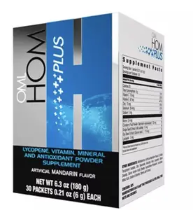 OML Homo Plus Mandarin Flavor net wt 6.3oz 180g | box with 30 packets 0.21oz (6g each)